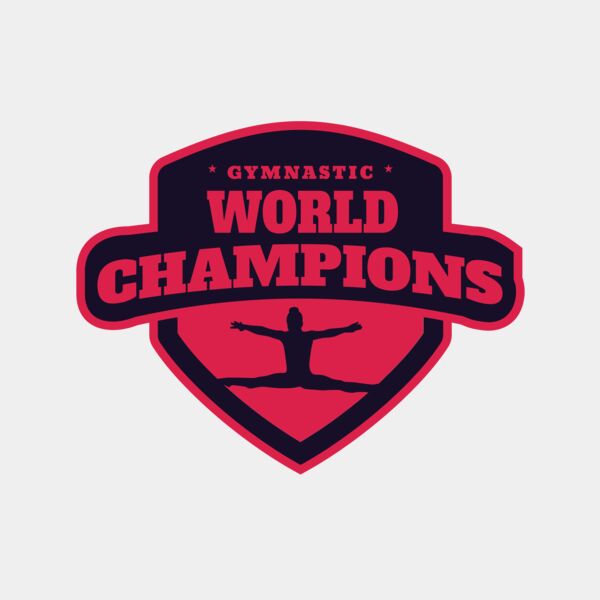 Gymnastic World Champions logo template Thumbnail