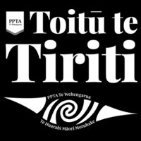 Toitū te tiriti black tote bag Design