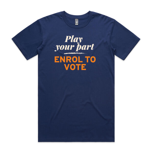 Enrol To Vote tee - men Thumbnail